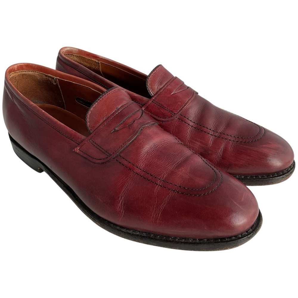 Allen Edmonds Lake Forrest Oxblood Leather Penny Loafers Men's Size 11 D